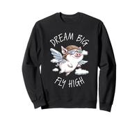 Sogni Big Fly High Pig Motivazionale Inspirazione dire Felpa