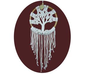 Sogni D'Oro "Albero Della Vita" - Dreamcatcher "Tree of Life" - 22 x 70 cm