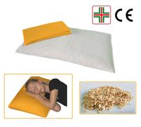 SOGNI D'ORO Guanciale da 40 x 80 in Pula di Farro Cuscino per Letto con Federa