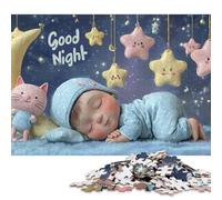 Sogni d'oro, puzzle della buonanotte per adulti e adolescenti, 500 pezzi, puzzle in legno per adolescenti, regali, gioco rompicapo, 500 pezzi (52x38 cm)