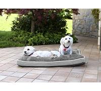 Sogni e Capricci Pets CS- 4 ST- GRIGIO CHIARO- 89X65X12CM Cuscinone 4 Stagioni, Poliestere, Grigio Chiaro, 89 x 65 x 12 cm