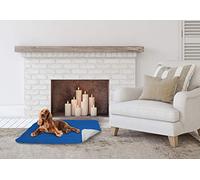 Sogni e Capricci Pets Elegant CSROYALGRIGIOCHIARO60 Cuscinetto Imbottito per Cani, Microfibra Poliestere Anallergico, Royal/Grigio Chiaro, 60 x 100 cm