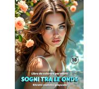 SOGNI TRA LE ONDE - Libro da colorare per Adulti | Ritratti realistici Grayscale (in scala di grigi) | Splendidi ritratti delle donne in acqua da colorare: Edizione italiana