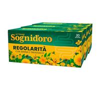 Sognid'oro Tisana Regolarità con Senna e Tarassaco, 3 Scatole da 20 Filtri