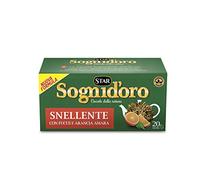 Sognid'oro - Tisana Snellente , con Te' Verde, Guarana' e Liquirizia, 20 filtri - 40 g