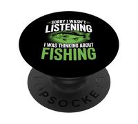 Sogno ad occhi aperti di pesca - Stavo pensando ai pescatori di pesca PopSockets PopGrip Adesivo