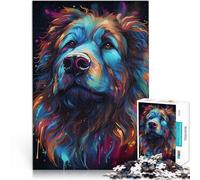 Sogno del cane di Terranova Puzzle 1000 pezzi per adolescenti Gioco intellettuale giocattolo Attività divertenti a casa, regali di compleanno, regali di viaggio, 38x26cm