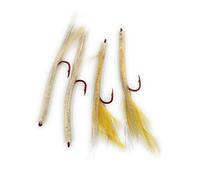 SOGNO DI VENERE AGUILLETTA SILICONICA per TRAINA O Spinning con Piuma Gialla O Bianca PZ 4