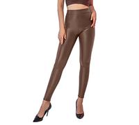 SOGNO D'ORO Leggings in Ecopelle Pantaloni da Donna Elasticizzati in Pelle a Vita Alta con Sollevamento del Sedere con Leggings Foderati in Pile per Le Donne