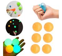 Sogno Glow in the Dark Sticky Returnning Bounce Back Pressure Soffitto Cricket Luminoso Wall Balls Divertente Stress Alleviare Giocattoli per Adolescenti Adulti