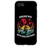 Sogno Grande Esplora Oltre Astronauta Spazio Pianeti Avventura Custodia per iPhone SE (2020) / 7/8