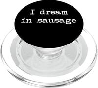 Sogno nella salsiccia Funny Salsicce Minimalista Scrittura PopSockets PopGrip per MagSafe