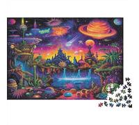 Sogno Pianeta Rompicapo 1000 Pezzi In Stampa Ad Alta Definizione, Un Set Di Puzzle A Rompicapo Per Disintossicazione Digitale, Ideale Per Tempo Libero, Serata Giochi 52x38cm/1000pcs
