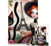 Sogno vittoriano a Parigi - Puzzle per ragazzi da 1000 pezzi - Esercizi di logica - Tempo libero - Bordi nitidi - Regalo festivo (38x26cm)