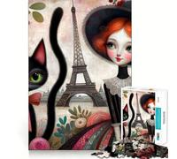 Sogno vittoriano a Parigi - Puzzle per ragazzi da 1000 pezzi - Stimola la mente - Divertente - Componenti robusti e ben definiti - Attività di gruppo emozionante (38x52cm)