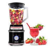 SOGO Frullatore miscelatore a 2 velocità 1300W (anche ghiaccio) 1.5L +2 barattoli - nero BAT-SS-5545