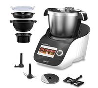 Sogo SS-14565 Robot da cucina multifunzione - touch screen, bilancia integrata, robot da cucina, vaporiera, mixer - 8 modalità automatiche, 12 velocità, acciaio inossidabile 3,5 litri