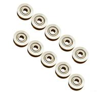 Sogoluat 10PCS V623ZZ Groove Round Bottom Track Puleggia Cuscinetto Scorrevole Rulli Cuscinetti Costruito In Acciaio Al Carbonio Per La Durata In Ambienti Difficili