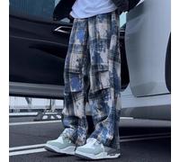 Sogoluat Plaid degli uomini dei pantaloni del pigiama della flanella | Per fianchi e cosce rilassati per una vestibilità comoda, design a gamba larga, tessuto morbido al tatto