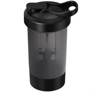 Sogoluat Shaker elettrico automatico, 600 ml, tazza per miscelare proteine con contenitore di tipo C, materiale PP sicuro per la ricarica (nero)