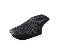 Sohini Cuscino Moto per Sportster XL Ferro 883 1200 48 2004 2005 2006 2007 2008 2009-2017 Moto Nero Two Up Driver Anteriore Posteriore Sedile Passeggero Cuscino Sella Moto Passeggero(C)