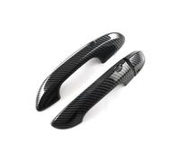 SOHINI Door Handle Protective Compatibile Con MG Mulan MG4 2022-2024 Destra CopriScanalatura Monoforo Doppio Sensore Anti-Graffio Per Maniglia Porta(2 doors carbon fiber pattern)