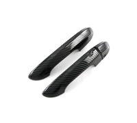 SOHINI Door Handle Protective Compatibile Con MG Mulan MG4 2022-2024 Destra CopriScanalatura Monoforo 1 Sensore Anti-Graffio Per Maniglia Porta(2 doors carbon fiber pattern)