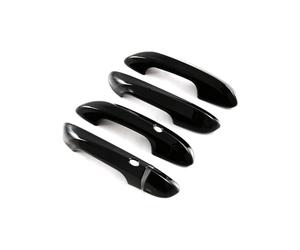 SOHINI Door Handle Protective Compatibile Con MG Mulan MG4 2022-2024 Sinistra CopriScanalatura Monoforo Doppio Sensore Anti-Graffio Per Maniglia Porta(Bright black)
