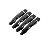 SOHINI Door Handle Protective Compatible Almera N18 2022-2024 Cache-Poignée Extérieure À Trou Unique Protection Antirayure Pour Encoche De Porte Modifiée(Bright black)