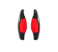 Sohini Estensione Volante 2 Pezzi per R8 TT RS 2016-2018 RS3 RS5 2017-2018 RS4 2018 Estensione del Cambio al Volante Dell'auto in Fibra di Carbonio Paddle Shifter(Black)