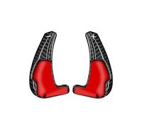 Sohini Estensione Volante Accessori in Fibra di Carbonio per Volante Automatico con Palette del Cambio per Dodge Charger Hellcat Challenger Grand Cherokee Paddle Shifter(Black)