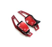 SOHINI Estensione Volante per Seat Ibiza 6J SC Cupra FR Bocanegra 2010 2011 2012 2013 2014 2015, Adesivi Estensibili per Il Volante Dell'auto, Stile Auto Paddle Shifter(Red)