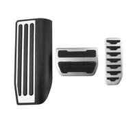 SOHINI Set Copri Pedali Auto per Range per Rover per Evoque 2012 2013 2014 2015 2016 2017 2018 2019 2020 2021 2022 Auto Carburante Gas Freno Pedale Copertura Pedaliera(AT with Rest Pedal)