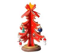Sohodoo Albero di Natale da Tavolo, Ornamento da Tavolo, Piccola Decorazione for la casa e L'Ufficio Durante Le Feste, Mini Regalo di Natale(Red)