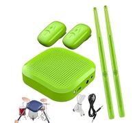 Sohodoo Bacchette ad aria wireless con sensore di movimento | Batteria elettronica virtuale, portatile con 8 toni e Bluetooth(Green)