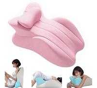 Sohodoo Cuscino a cuneo, coppia di cuscini for glutei, cuscino for glutei ergonomico in memory foam a basso profilo, supporto ortopedico for intimità, seduta, relax e comfort in tutte(Pink)