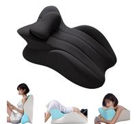 Sohodoo Cuscino a cuneo, coppia di cuscini for glutei, cuscino for glutei ergonomico in memory foam a basso profilo, supporto ortopedico for intimità, seduta, relax e comfort in tutte(Dark Grey)