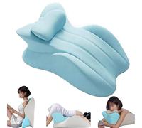 Sohodoo Cuscino a cuneo, coppia di cuscini for glutei, cuscino for glutei ergonomico in memory foam a basso profilo, supporto ortopedico for intimità, seduta, relax e comfort in tutte(Blue)
