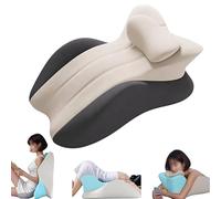 Sohodoo Cuscino a cuneo, coppia di cuscini for glutei, cuscino for glutei ergonomico in memory foam a basso profilo, supporto ortopedico for intimità, seduta, relax e comfort in tutte(Blackwhite)