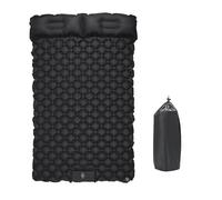 Sohodoo Materassino Doppio for Campeggio - Materasso ad Aria Autogonfiabile con Cuscino e Pompa a Pedale, Tappetino Gonfiabile Portatile, Zaino in Spalla, Trekking, Viaggio, Attrezzatura(Black)