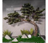 Sohodoo Pino Luohansong Artificiale Resistente ai Raggi UV - Pianta Finta da Esterno for Patio, Balcone, Giardino e Decorazioni for Tutte Le Stagioni(1mx0.9m)