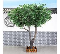 Sohodoo Realistico Albero di ficus Artificiale - pianta Finta di Banyan in Vaso Decorativo for Soggiorno, Patio, Ufficio, Durevole(4mx3.5m)