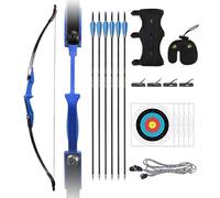 Sohodoo Set di archi ricurvi professionali for tiro con l'arco, smontabili da 30 libbre/40 libbre for principianti, design ambidestro for mancini o destrimani(Blue,40 lbs)