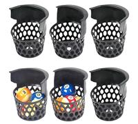 Sohodoo Sostituzione Tasche for Tavolo da Biliardo: Set di 6 Tasche da Biliardo in plastica, reti da Biliardo for carichi Pesanti(Small(16cm))