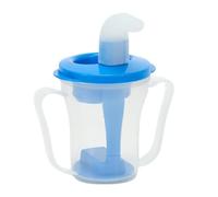 Sohodoo Tazze for disfagia, con difficoltà a deglutire Prevengono il soffocamento A prova di fuoriuscite di liquido Ogni volta Senza addensante(Blue,2pcs)