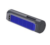 Sohodoo Ventilatore a torre wireless da scrivania/tavolo da 3000 mAh, dispositivo di raffreddamento personale portatile con supporto for telefono, uso in piedi e sdraiato(Black,1pcs)