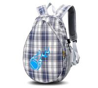 Sohodoo Zaino da tennis, borsa for il trasporto di 2 racchette, con spallacci imbottiti e scomparto for scarpe, for atleti giovanili, lezioni, tornei, campi estivi(D)