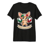 Soia Pequeño Pero Pego Como Mexicano Chihuahua Boxe Maglietta Premium