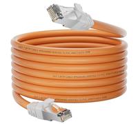 Soibke Cat 7 Cavo Ethernet 15 Metri, Alta Velocità RJ45 S/FTP PiMF Gigabit 10Gbps, LAN Schermato Patch Impermeabile per Internet