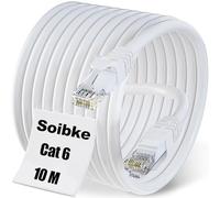 Soibke Cavo Ethernet 10m, Cat 6 Cavo LAN 10 Metri Cavo di Rete Alta Velocità Gigabit Cavo RJ45 1Gbps 250MHz Cavo Internet Lungo Cavo Patch 23AWG Filo Ethernet 10 mt per Router Modem